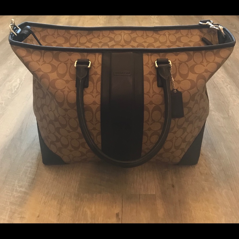 Coach Signature Canvas Travel Bag
